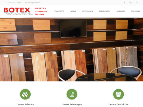 Screenshot responsive TYPO3-Website botex.de