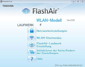 Screenshot FlashAir-Software